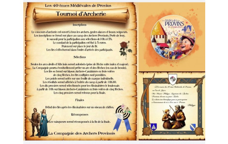 Et si nous nous donnions  rendez-vous pour les  40eme Médiévales de Provins ? 